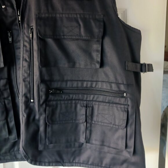 Safari Sport Men's Multi Pocket Utility Vest Fishing Hunting Hiking Tactical 4XL - Picture 4 of 12